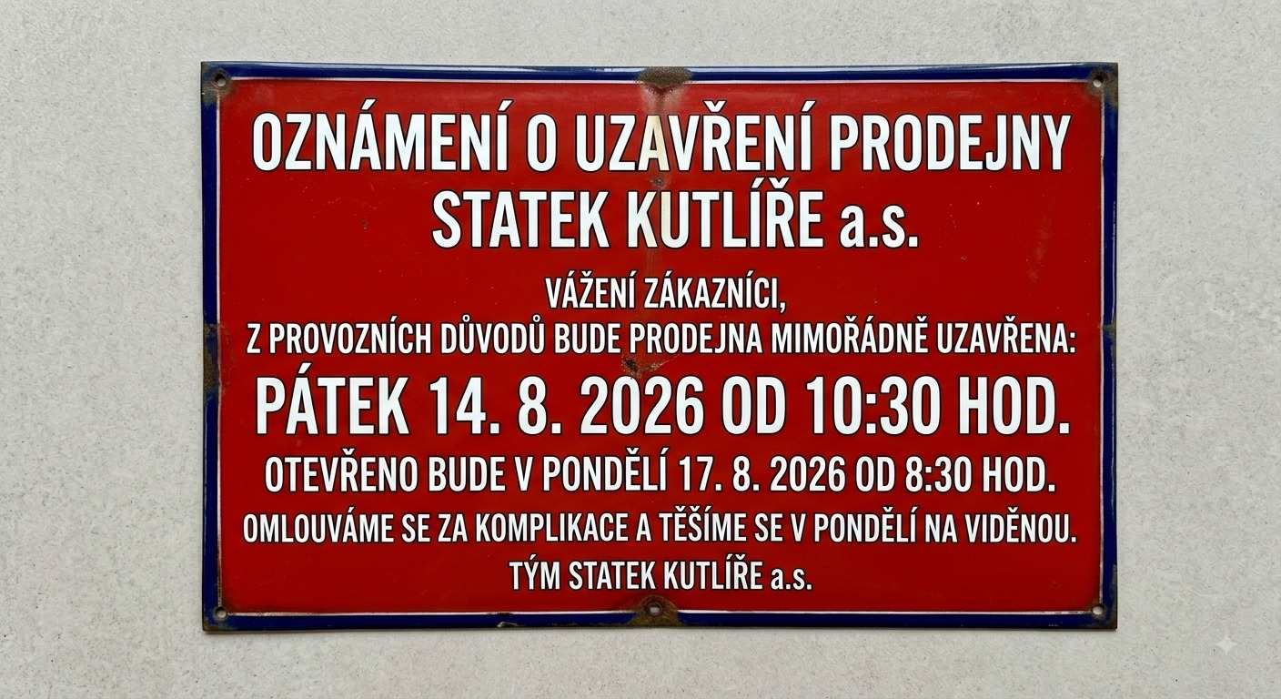 Uzavření prodejny